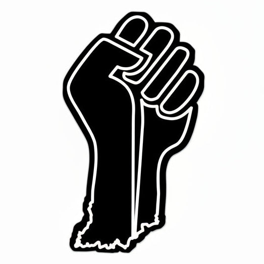 Indiana Fist Sticker ***CLEARANCE*** - United State of Indiana