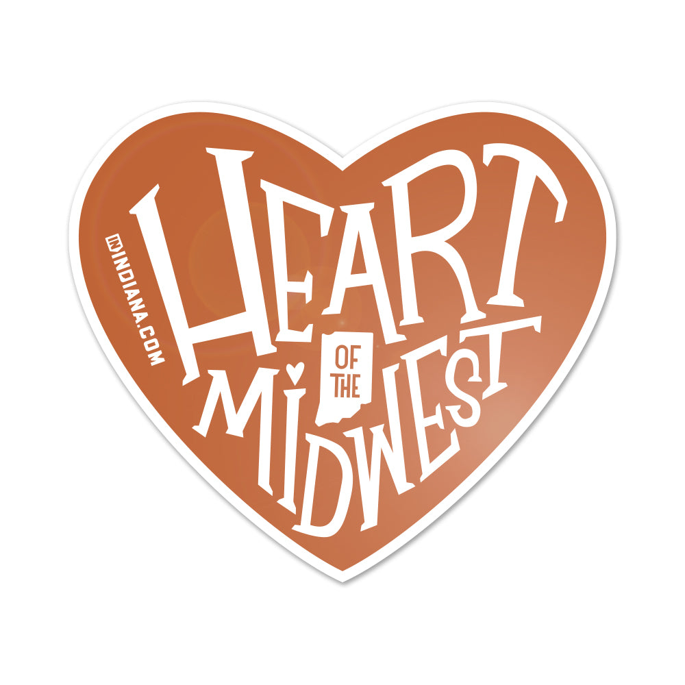 Heart of the Midwest Sticker - United State of Indiana