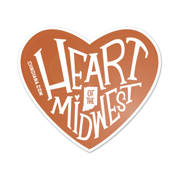 Heart of the Midwest Sticker - United State of Indiana