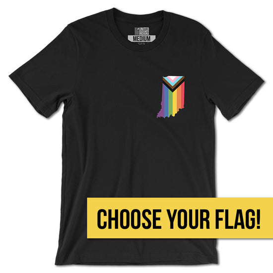 Indiana Pride Flag Tees (Online Exclusive) - United State of Indiana