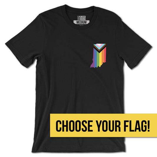 Indiana Pride Flag Tees (Online Exclusive) - United State of Indiana