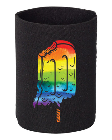 Rainbow Hoosiersicle Coozie