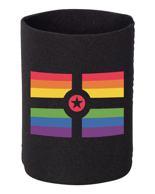 Rainbow Indy Flag Coozie