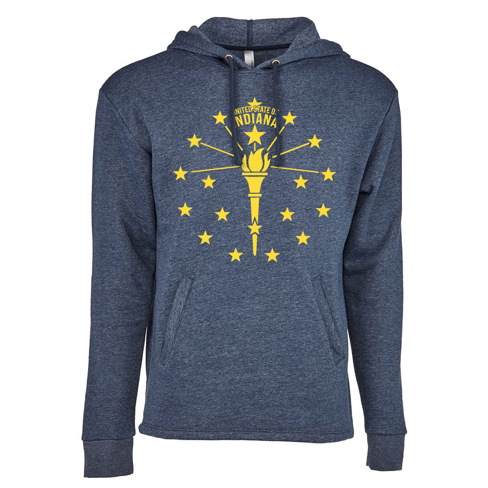 Torch and Stars Hoodie ***CLEARANCE*** - United State of Indiana