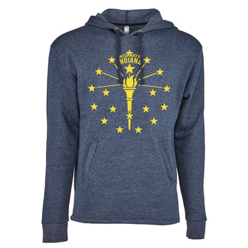 Torch and Stars Hoodie ***CLEARANCE*** - United State of Indiana