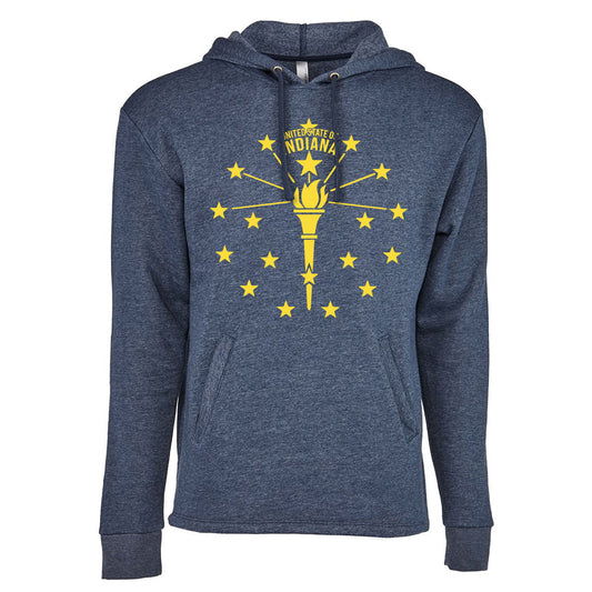 Torch and Stars Hoodie ***CLEARANCE*** - United State of Indiana