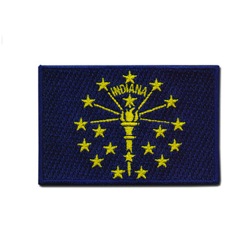Indiana State Flag Rectangle Patch - United State of Indiana