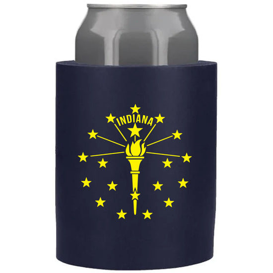 Torch and Stars Sturdy Coozie - United State of Indiana