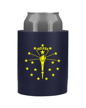 Torch and Stars Sturdy Coozie - United State of Indiana