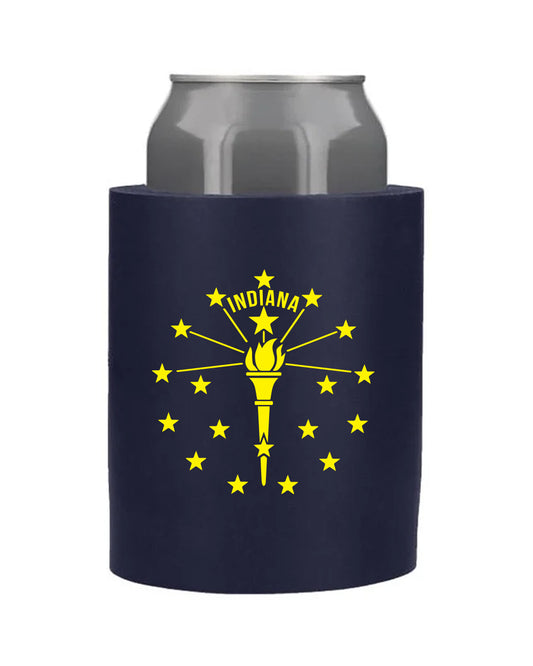 Torch and Stars Sturdy Coozie - United State of Indiana