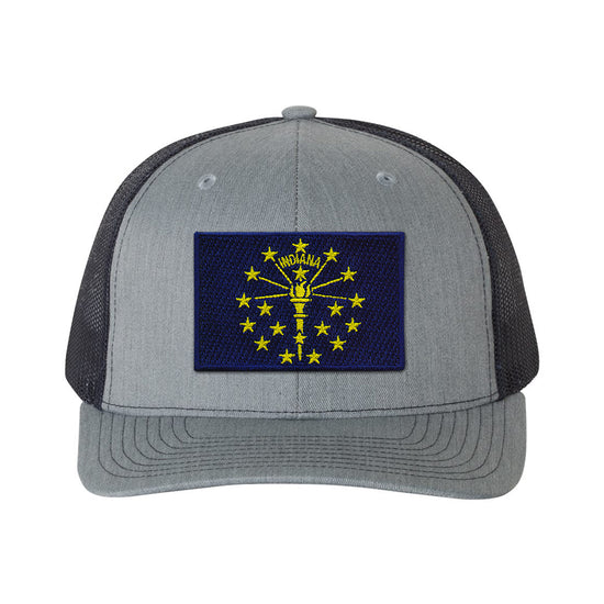Torch and Stars Mesh Snapback Cap - United State of Indiana